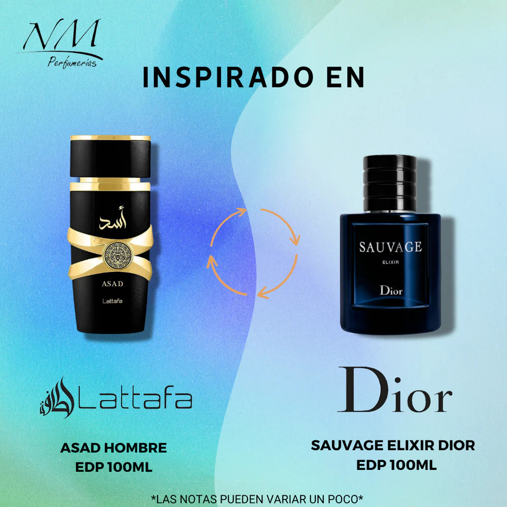 LATTAFA ASAD EAU DE PARFUM 100 ML (DUPE SAUVAGE ELIXIR DE DIOR)