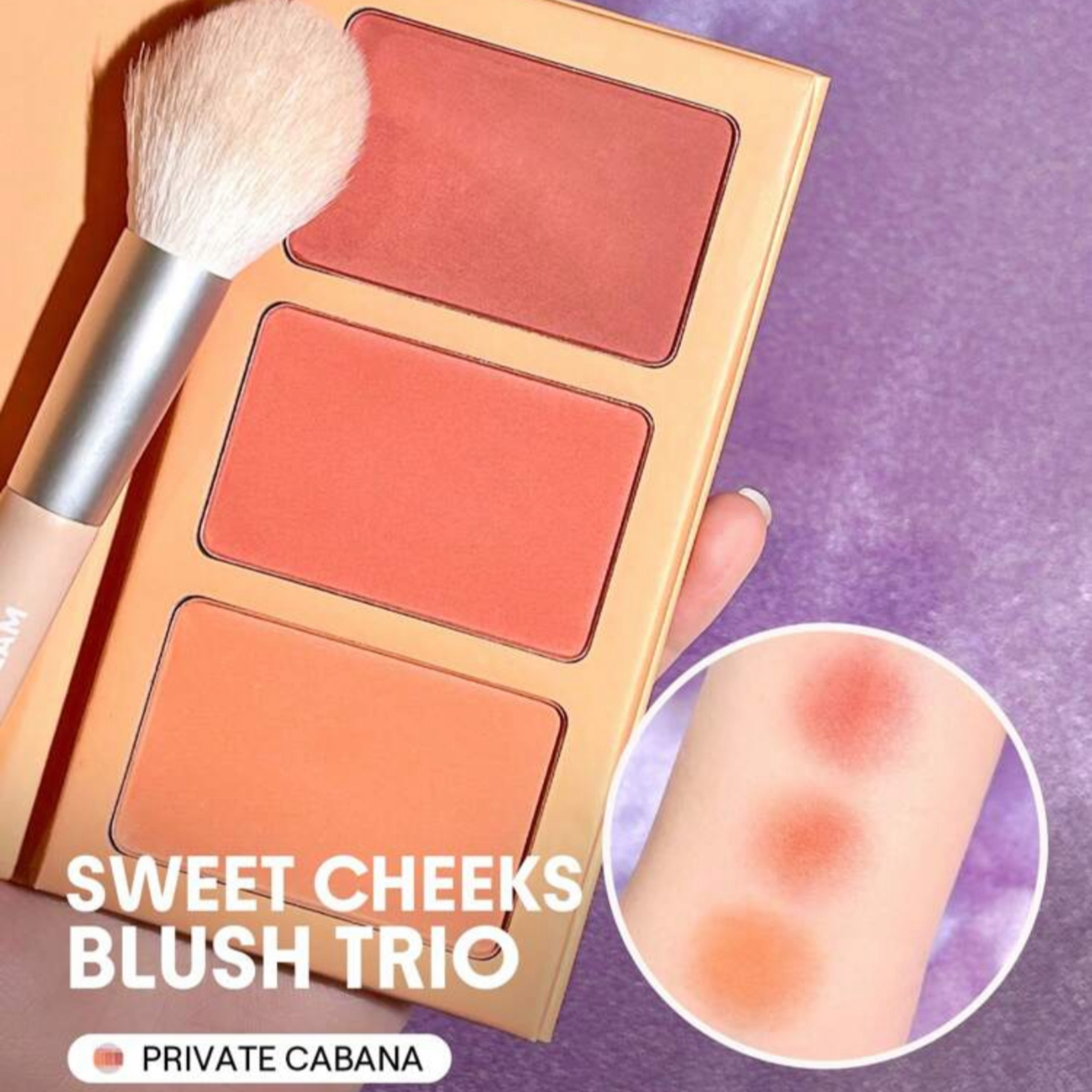 SHEGLAM BLUSH TRIO SWEET CHEEKS PRIVATE CABANA