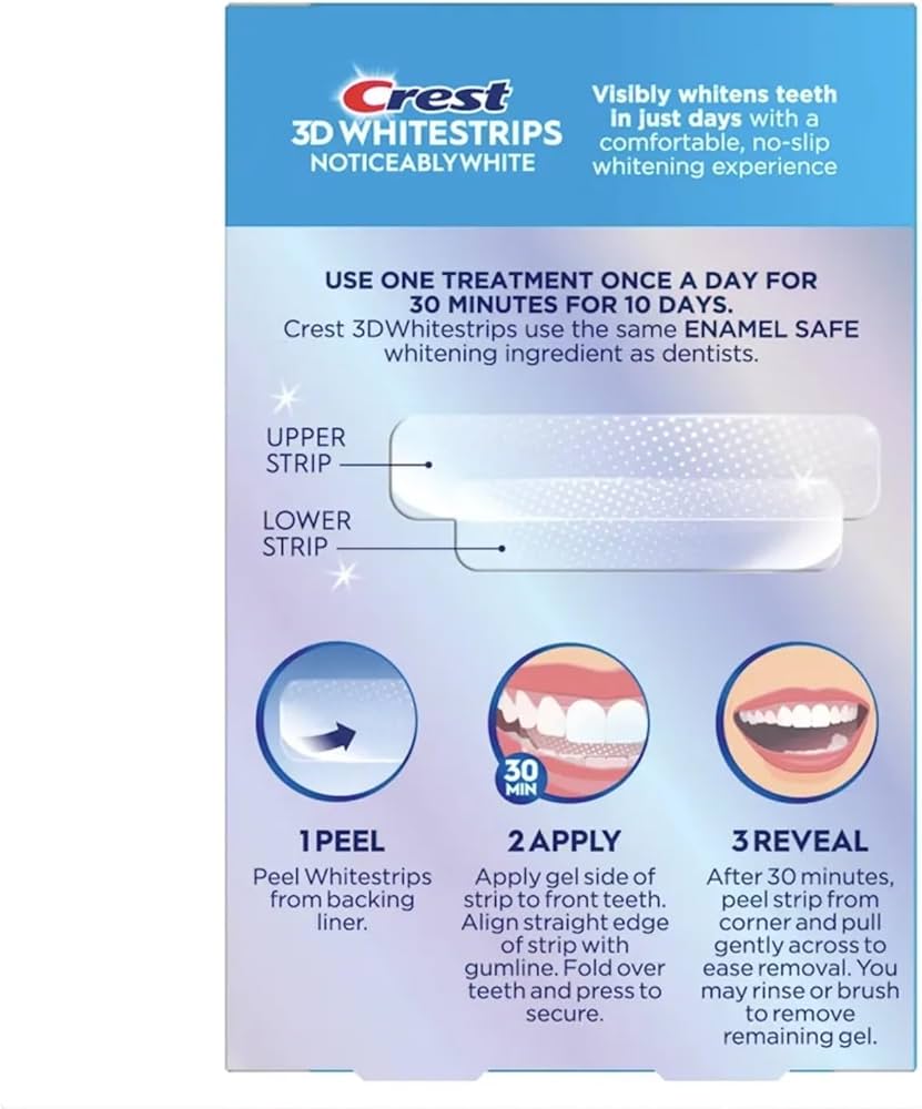 CREST 3D WHITESTRIPS VISIBLEMENT BLANC ( 10 TRAITEMENTS )