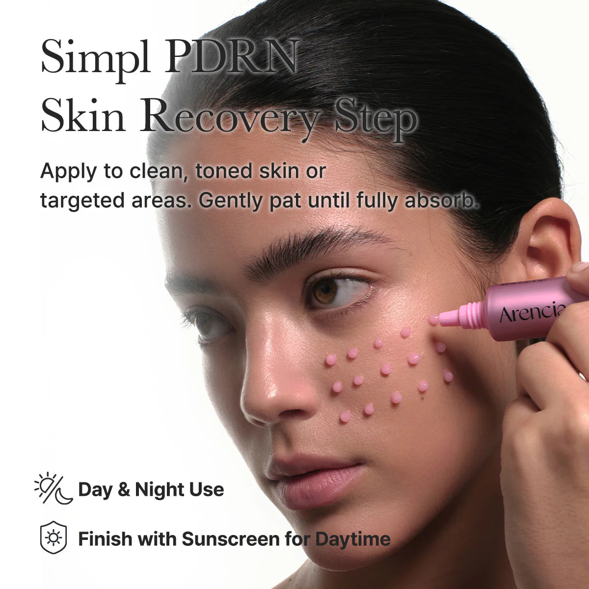 ARENCIA PDRN BOOSTER SHOT , ROSY PDRN & PEPTIDES FOR GLOWY HEALTHY SKIN 30 ML