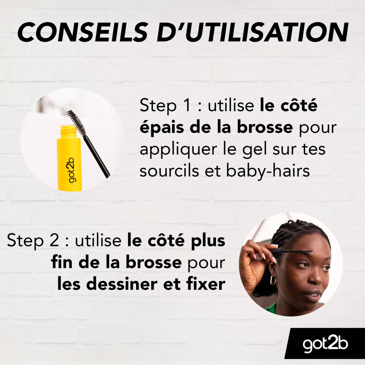 GOT2BE GEL SOURCILS 2EN1 COLLÉ-SERRÉ 16 ML