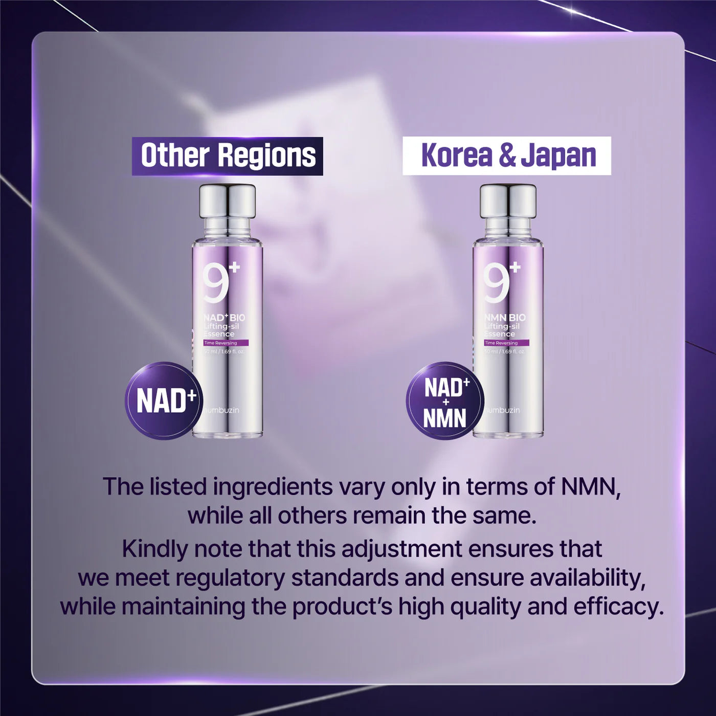 NUMBUZIN 9+ NAD+ BIO LIFTING - SIL ESSENCE ( 50 TYPES OF PEPTIDES ) 50 ML
