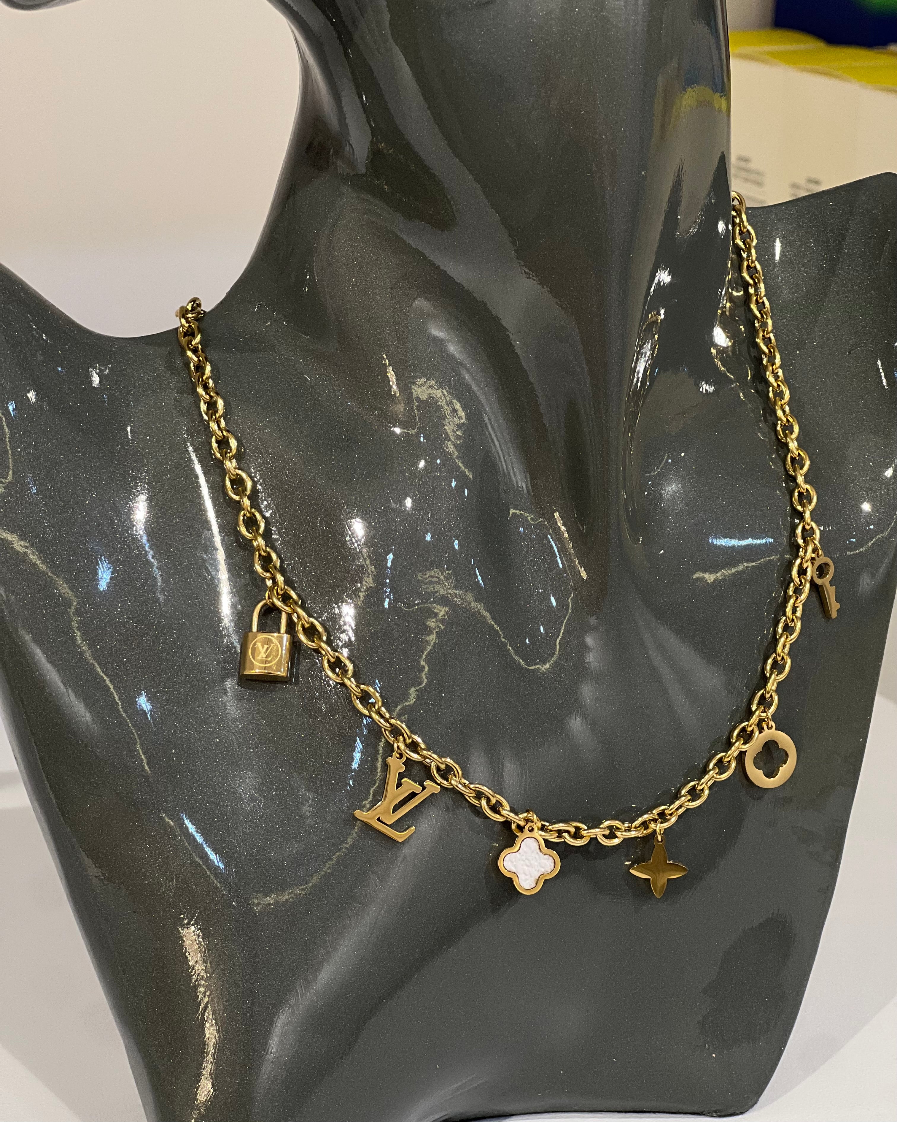 COLLIER MULTI CADENAS GOLD EN ACIER INOXYDABLE