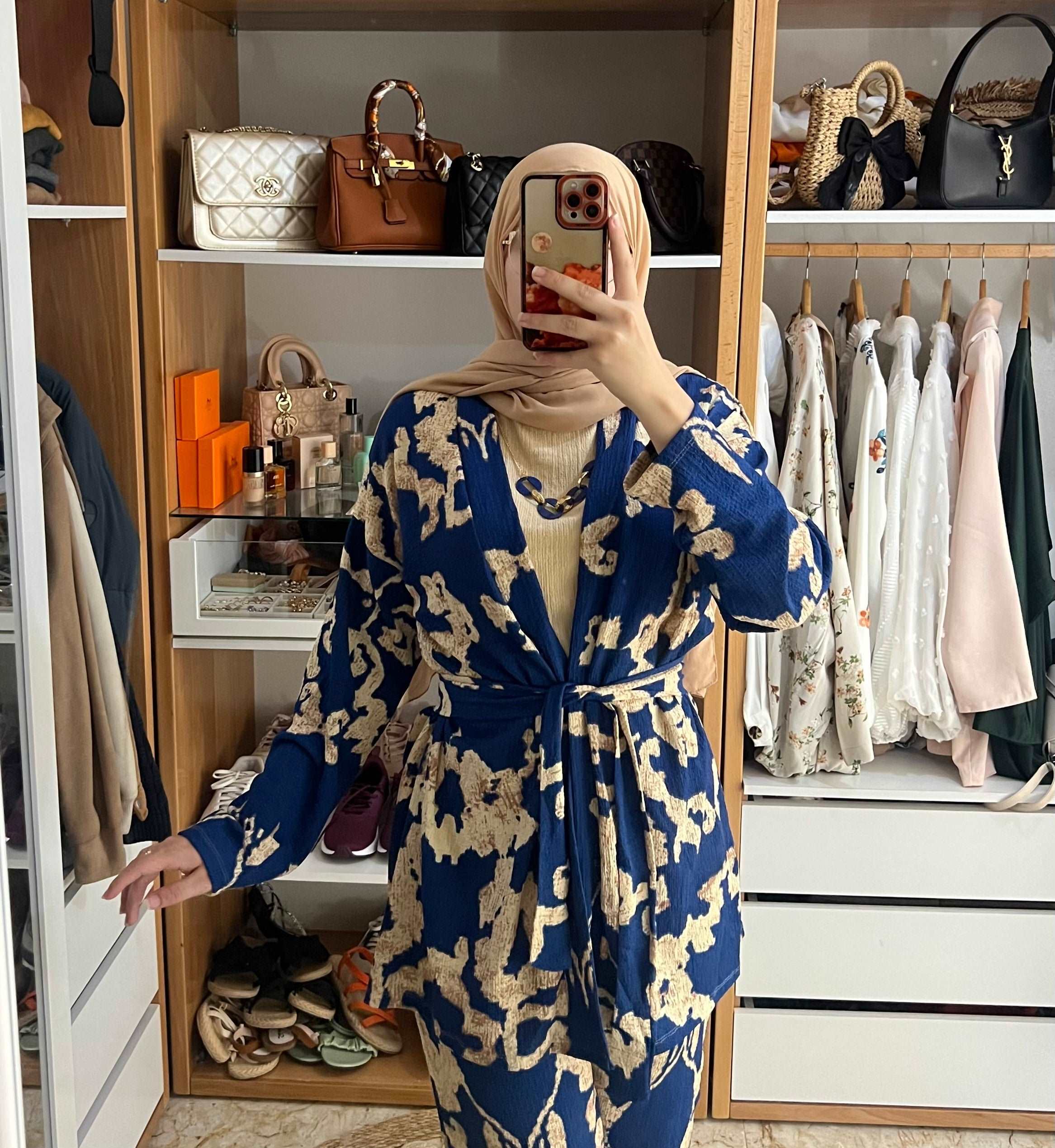ENSEMBLE 3 PIECES KIMONO PANTALON TRICOT SANS MANCHES DEMI SAISON - Premium ENSEMBLE from DION - Just DA 5600! Shop now at DION