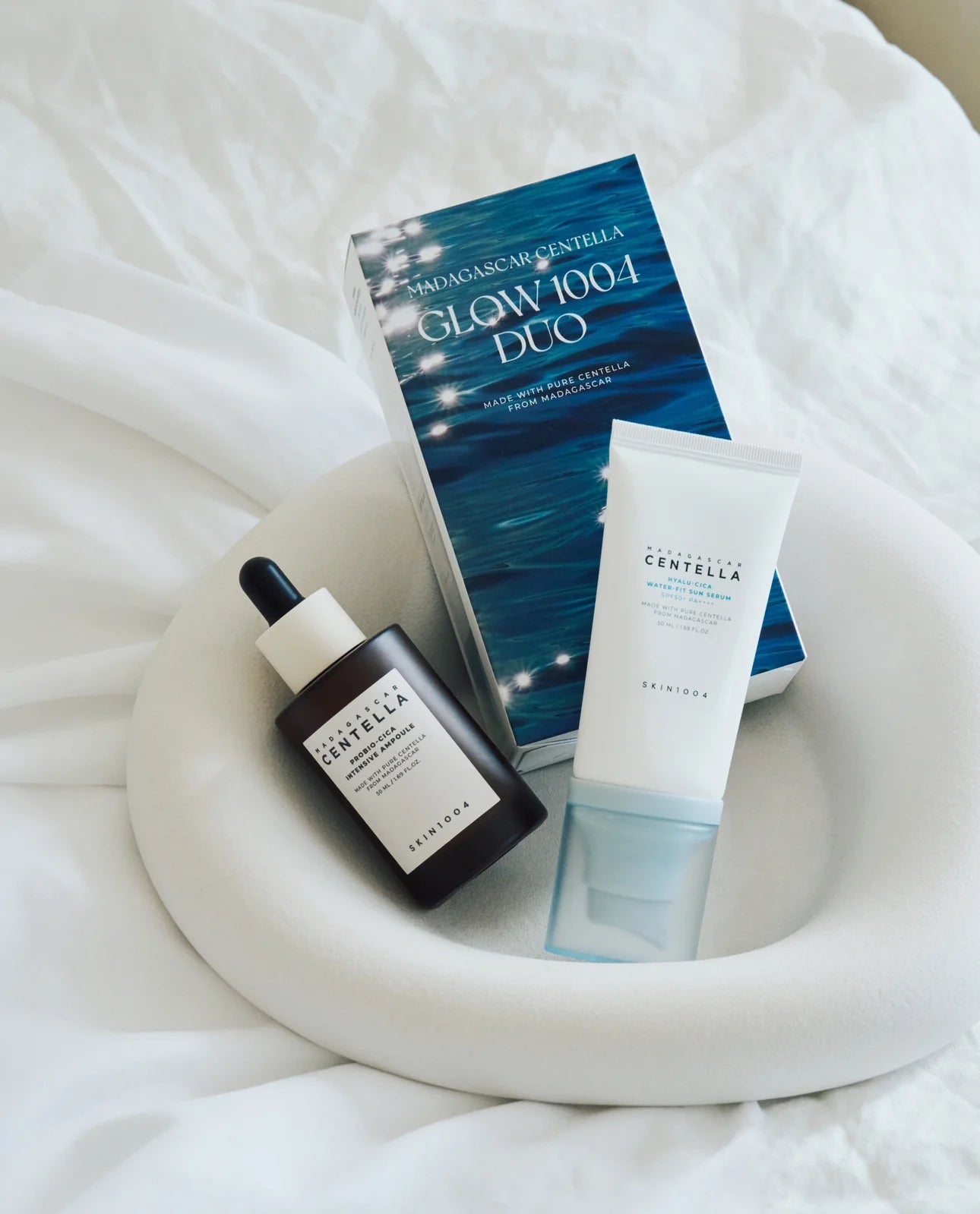 MADAGASCAR CENTELLA GLOW 1004 DUO SET - COFFRET SOIN VISAGE 50ML + 50ML