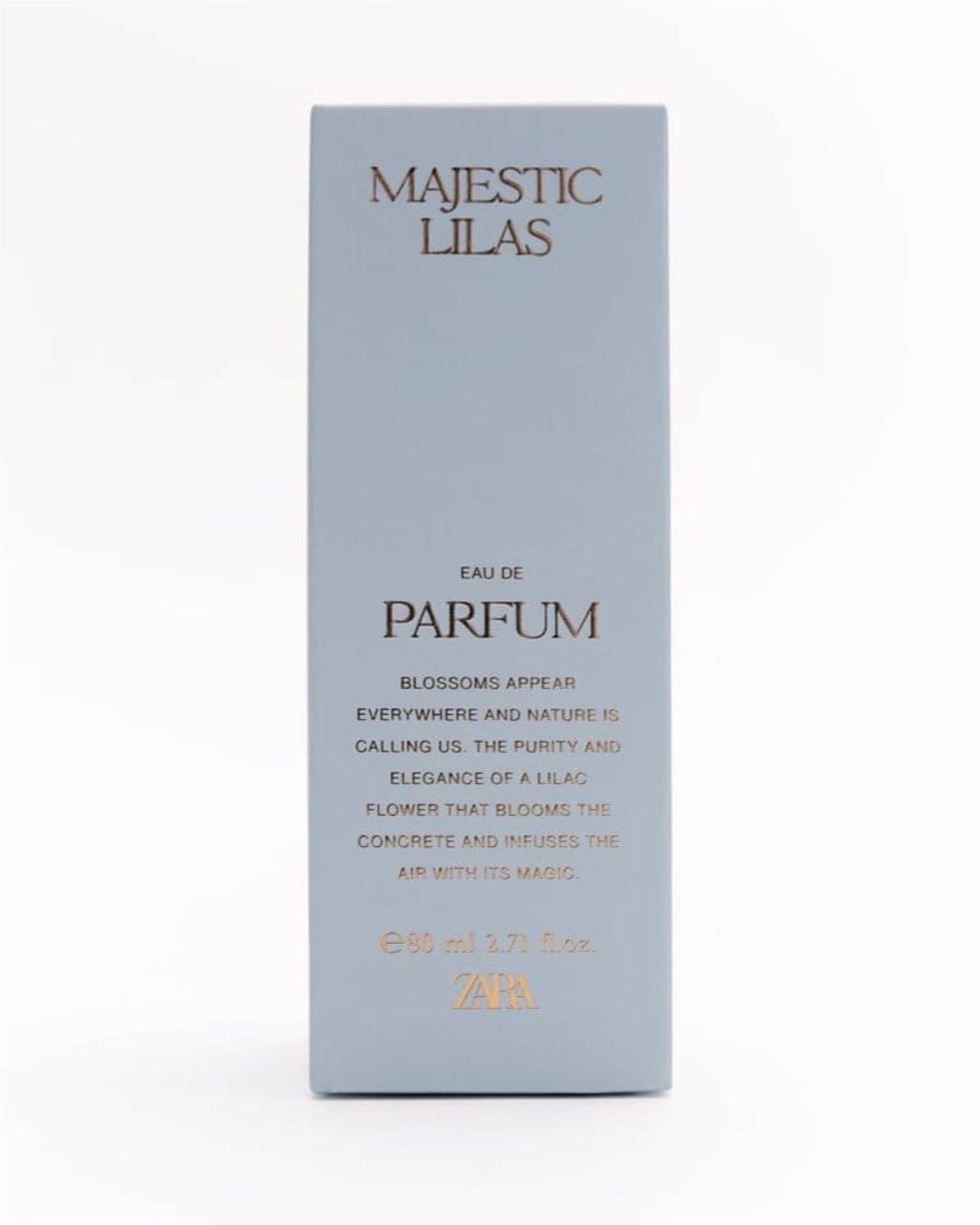 ZARA MAJESTIC LILAS EAU DE PARFUM 80ML