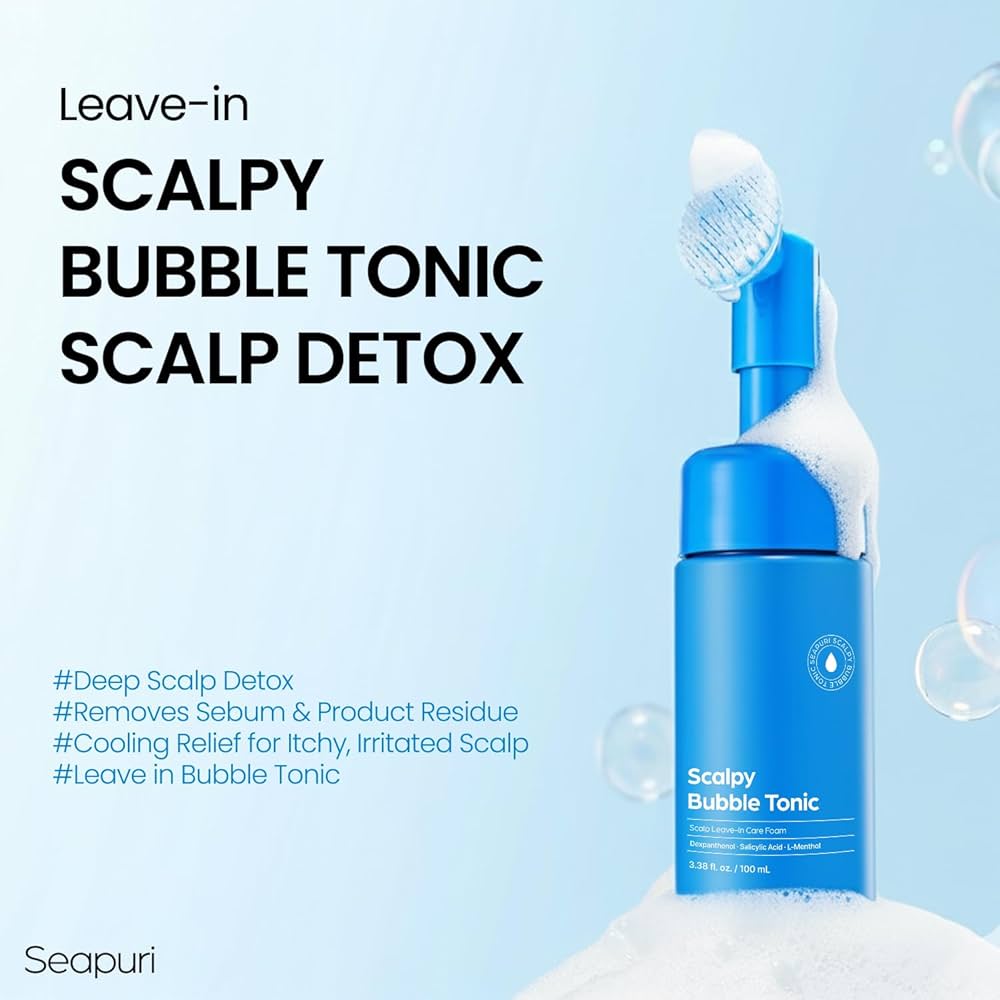 SEAPURI SCALPY BUBBLE TONIC-TONIQUE CUIR CHEVELU ANTI CHUTE EXFOLIANT