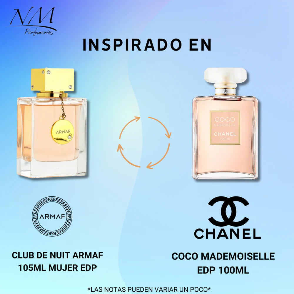 ARMAF CLUB DE NUIT WOMEN EDP 105ML (DUPE COCO MADMOISELLE CHANEL)