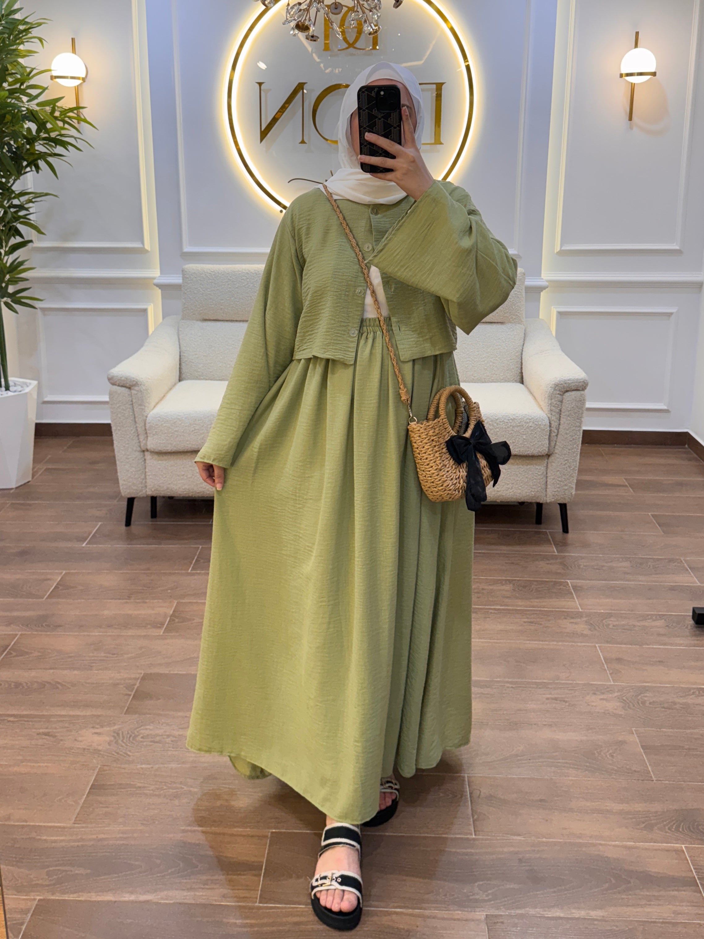 ENSEMBLE EN LIN TOKYO VERT