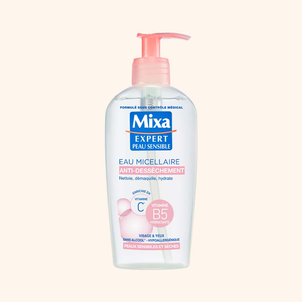 MIXA EXPERT PEAU SENSIBLE EAU MICELLAIRE ANTI DESSÈCHEMENT 200ML