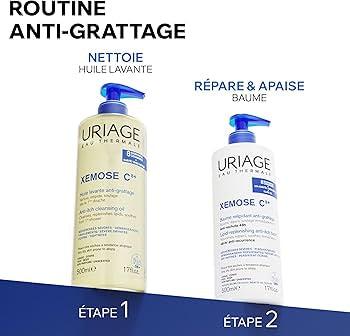 URIAGE XEMOSE C8+ HUILE LAVANTE ANTI-GRATTAGE 200ML - SOIN SPÉCIAL PEAU ATOPIQUE ET ECZÉMA 200ML