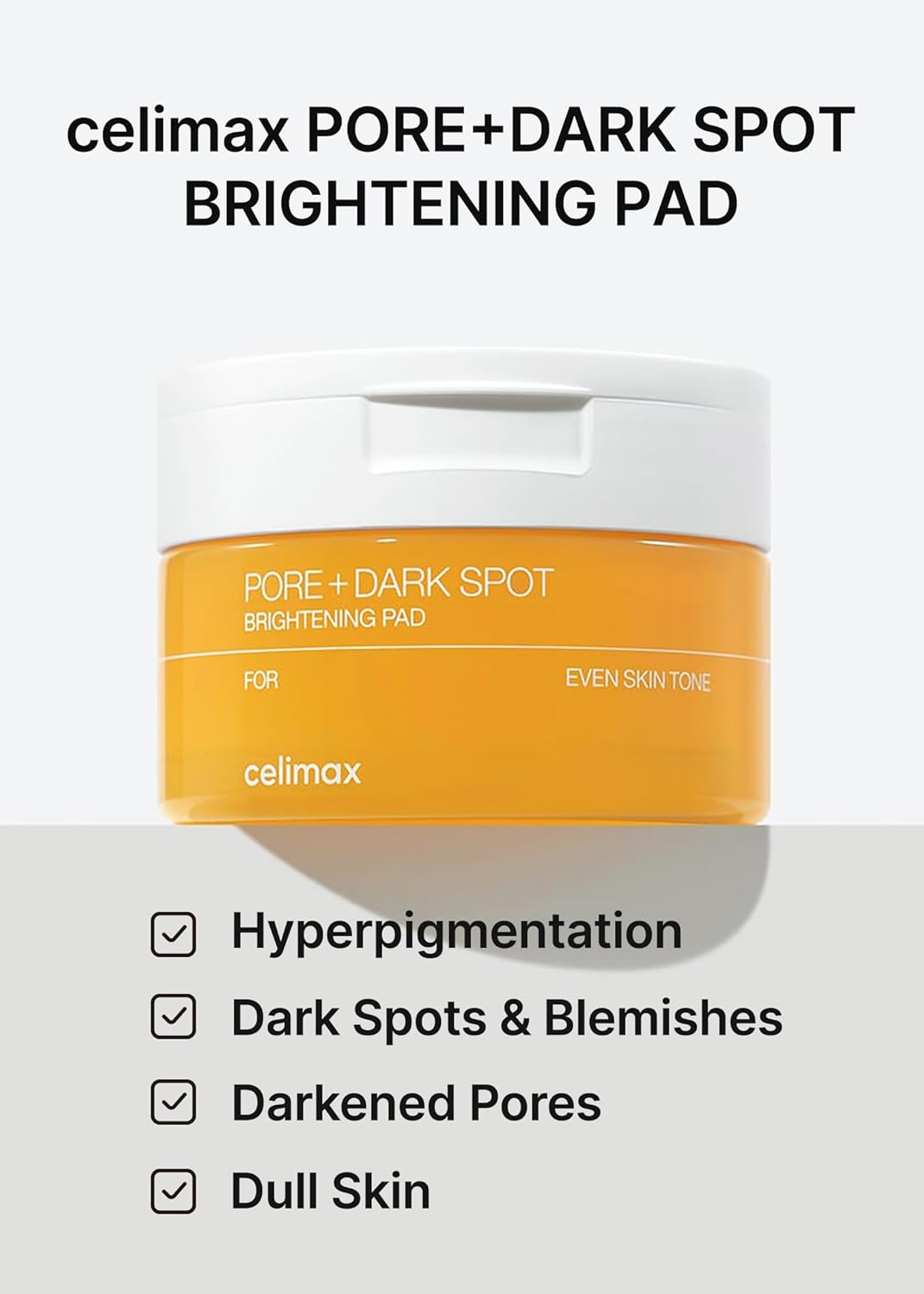 CELIMAX PORE+DARK SPOT BRIGHTENING PAD ( 40 PADS )