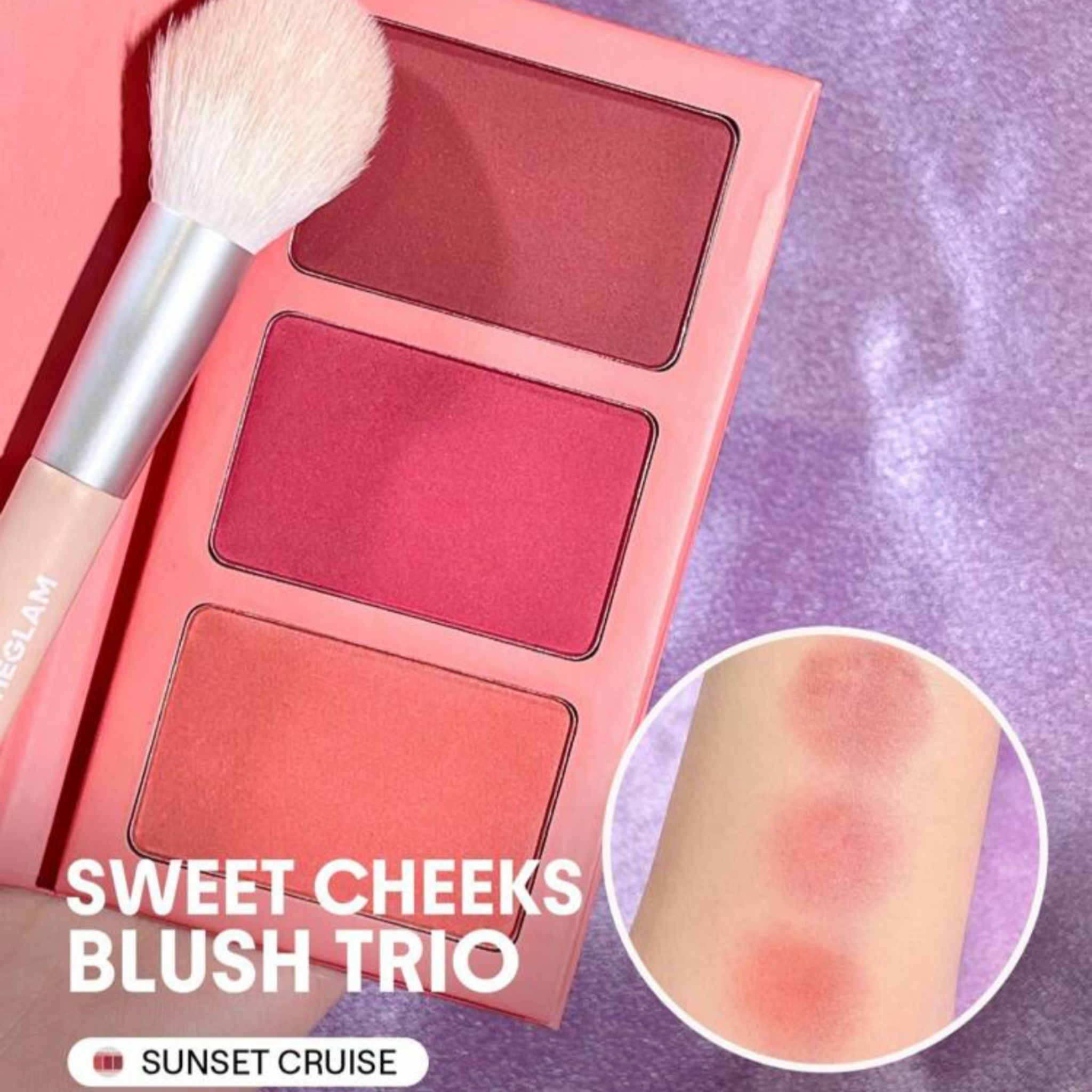 SHEGLAM BLUSH TRIO SWEET CHEEKS SUNSET CRUISE