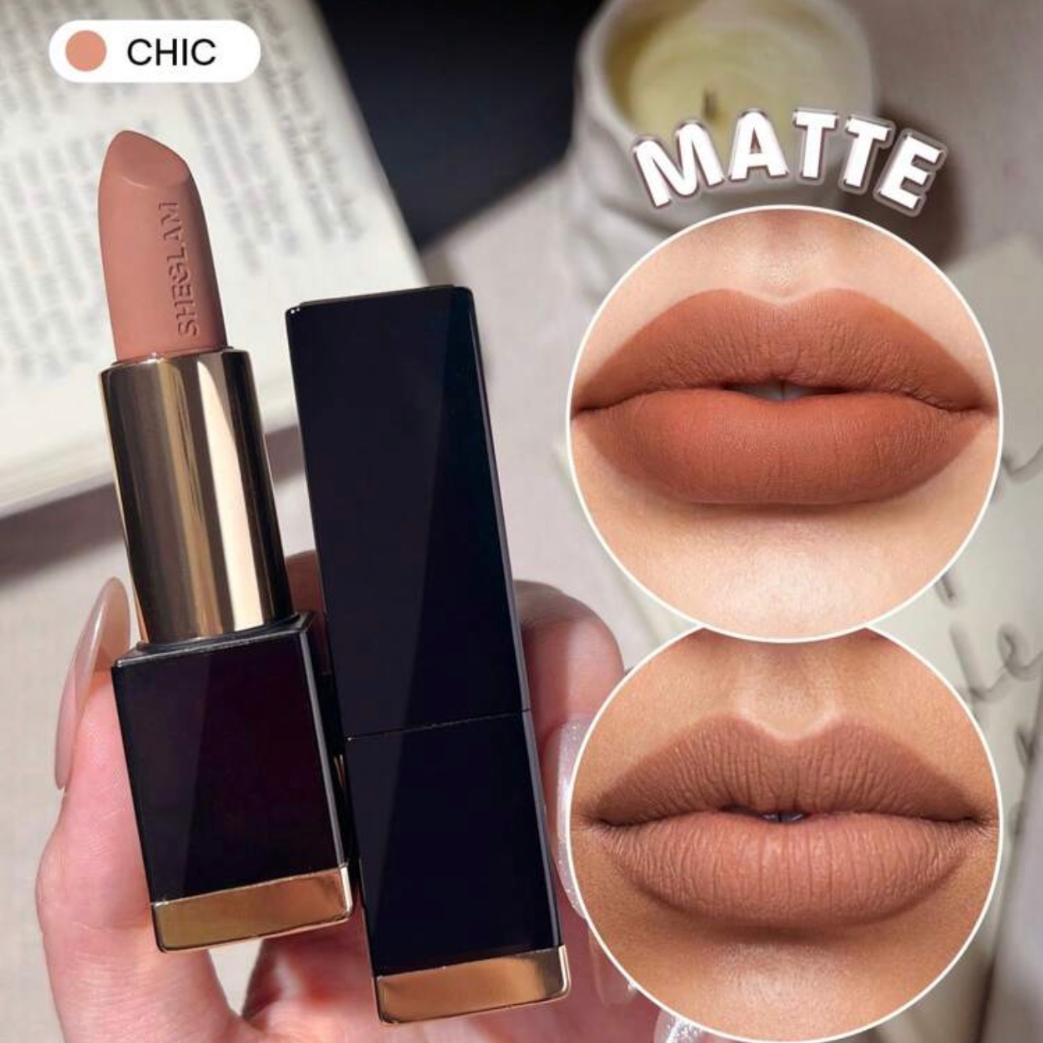 SHEGLAM ROUGE À LÈVRES MAT ALLURE À HAUTE PIGMENTATION COULEUR CHIC