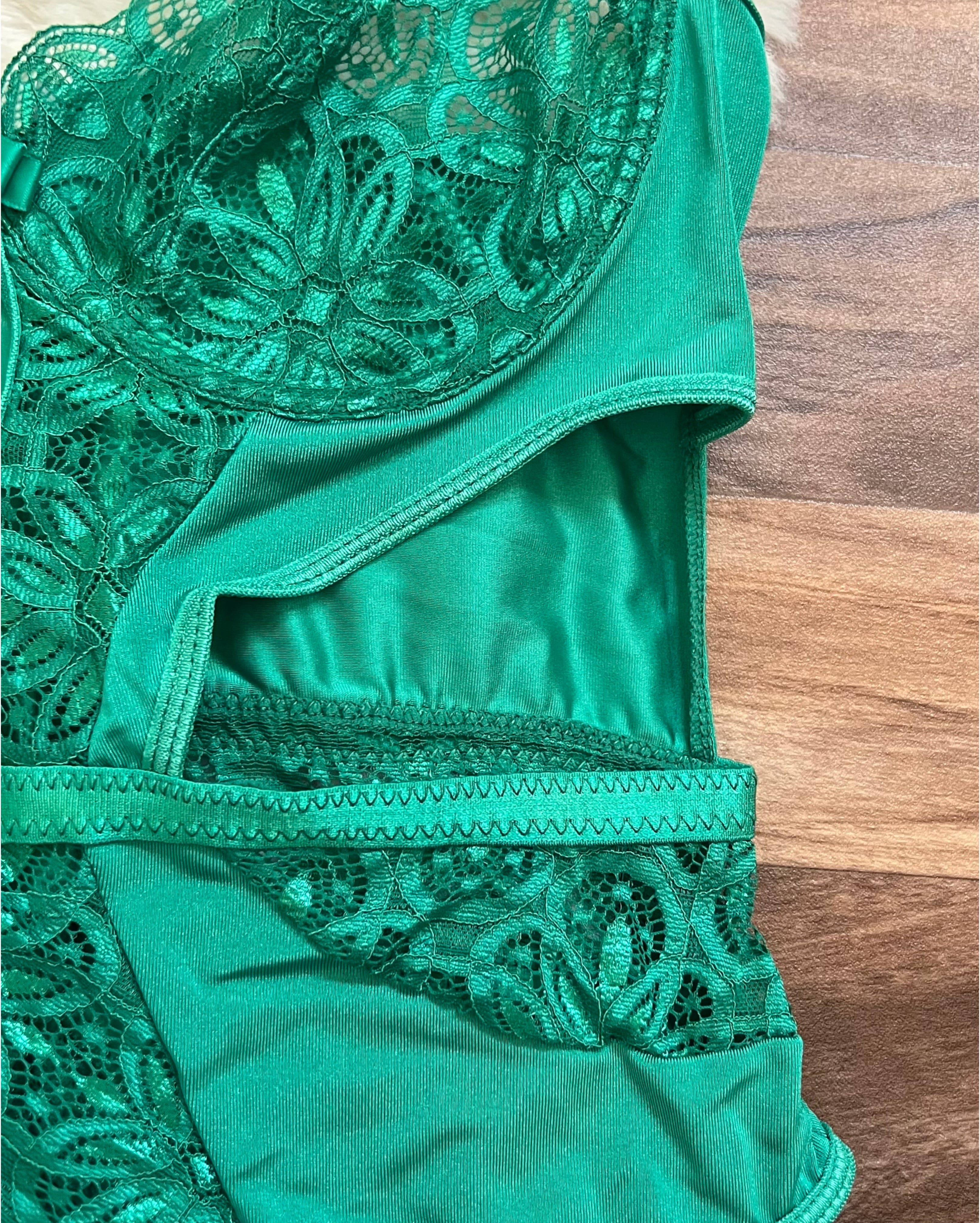 LINGERIE SHEIN SEXY EN VERT