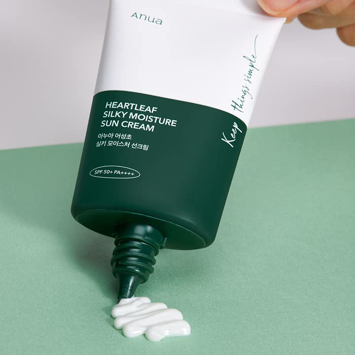 ANUA - HEARTLEAF SILKY MOISTURE SUN CREAM - CRÈME SOLAIRE