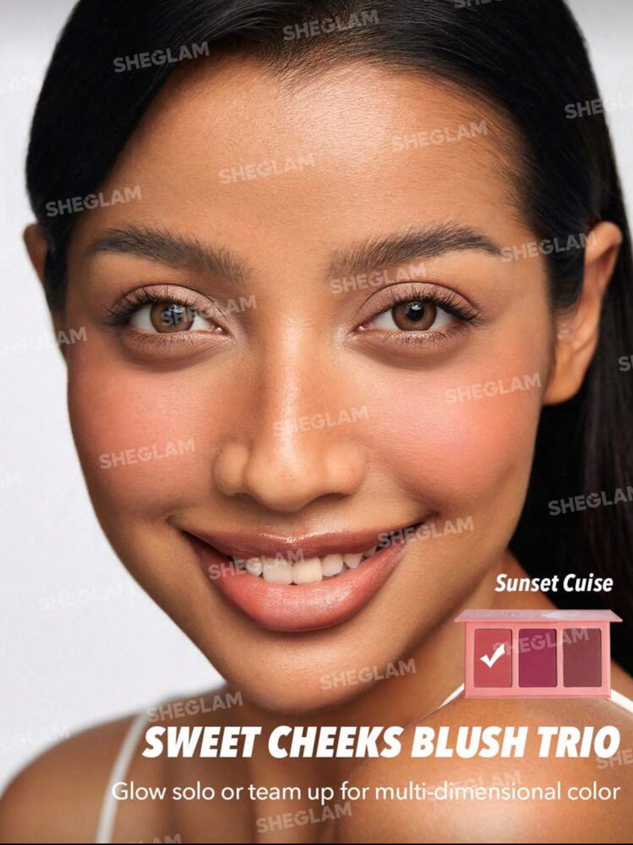 SHEGLAM BLUSH TRIO SWEET CHEEKS SUNSET CRUISE