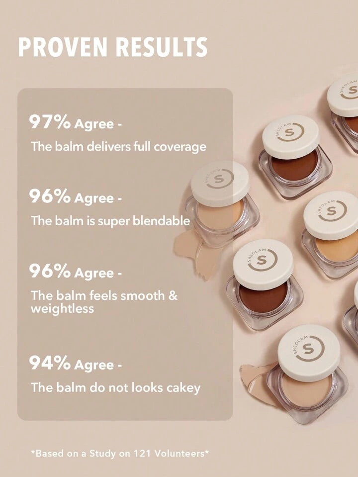 SHEGLAM BAUME FOND DE TEINT COUVRANCE TOTALE COULEUR SHELL