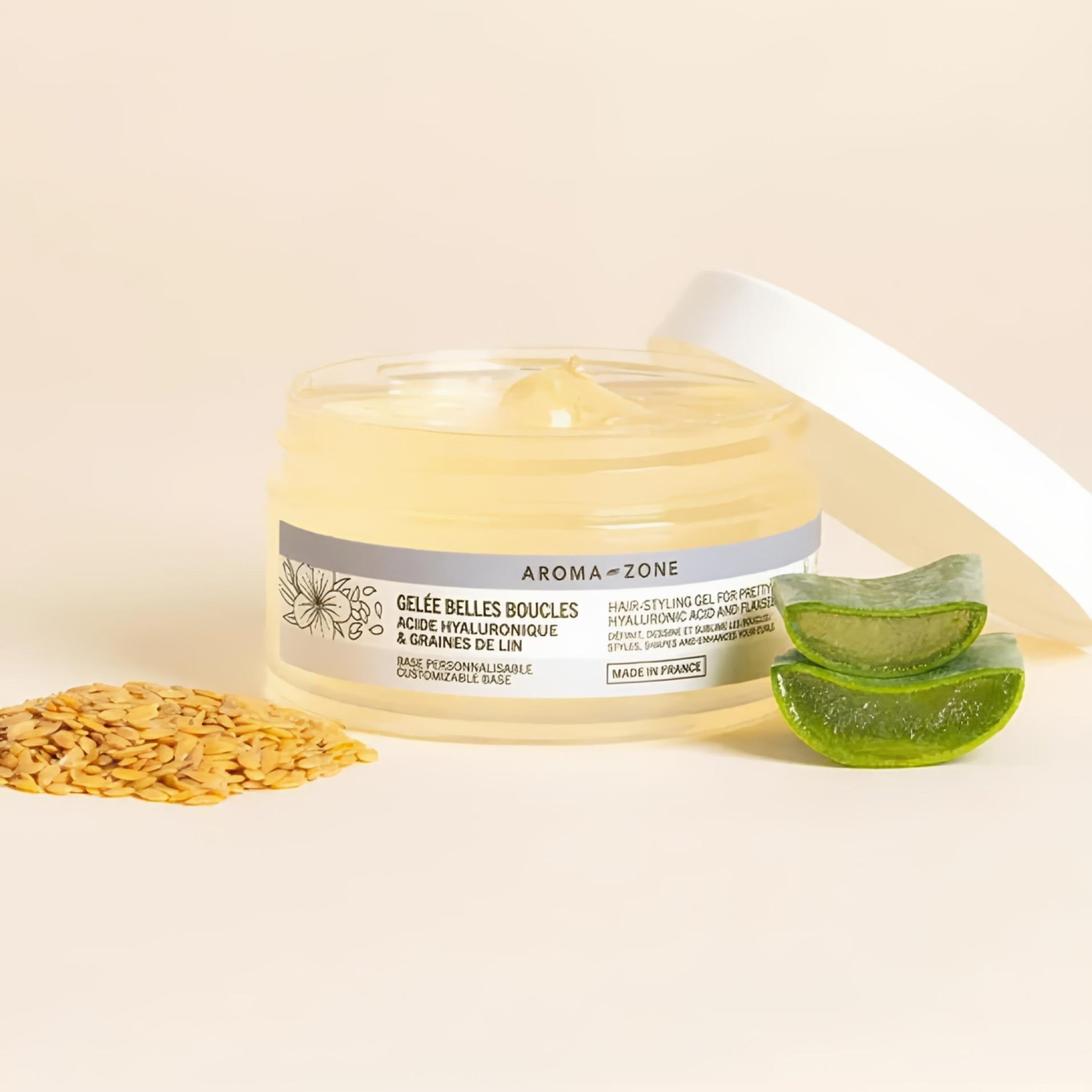 AROMA ZONE GELÉE BELLES BOUCLES ACIDE HYALURONIQUE ET GRAINES DE LIN 200 ML