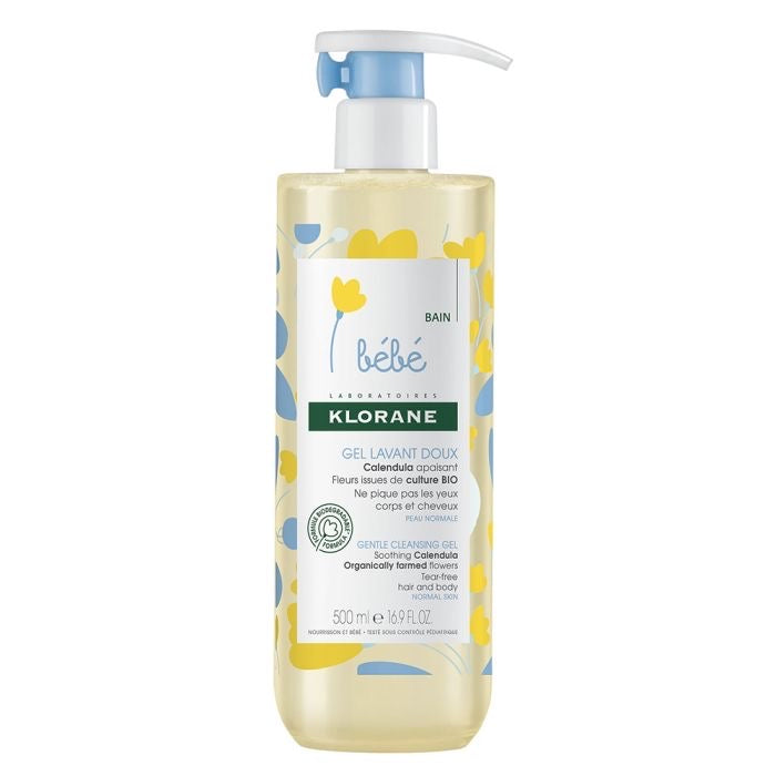 KLORANE GEL LAVANT DOUX CHEVEUX ET CORPS POUR BÉBÉ 500ML