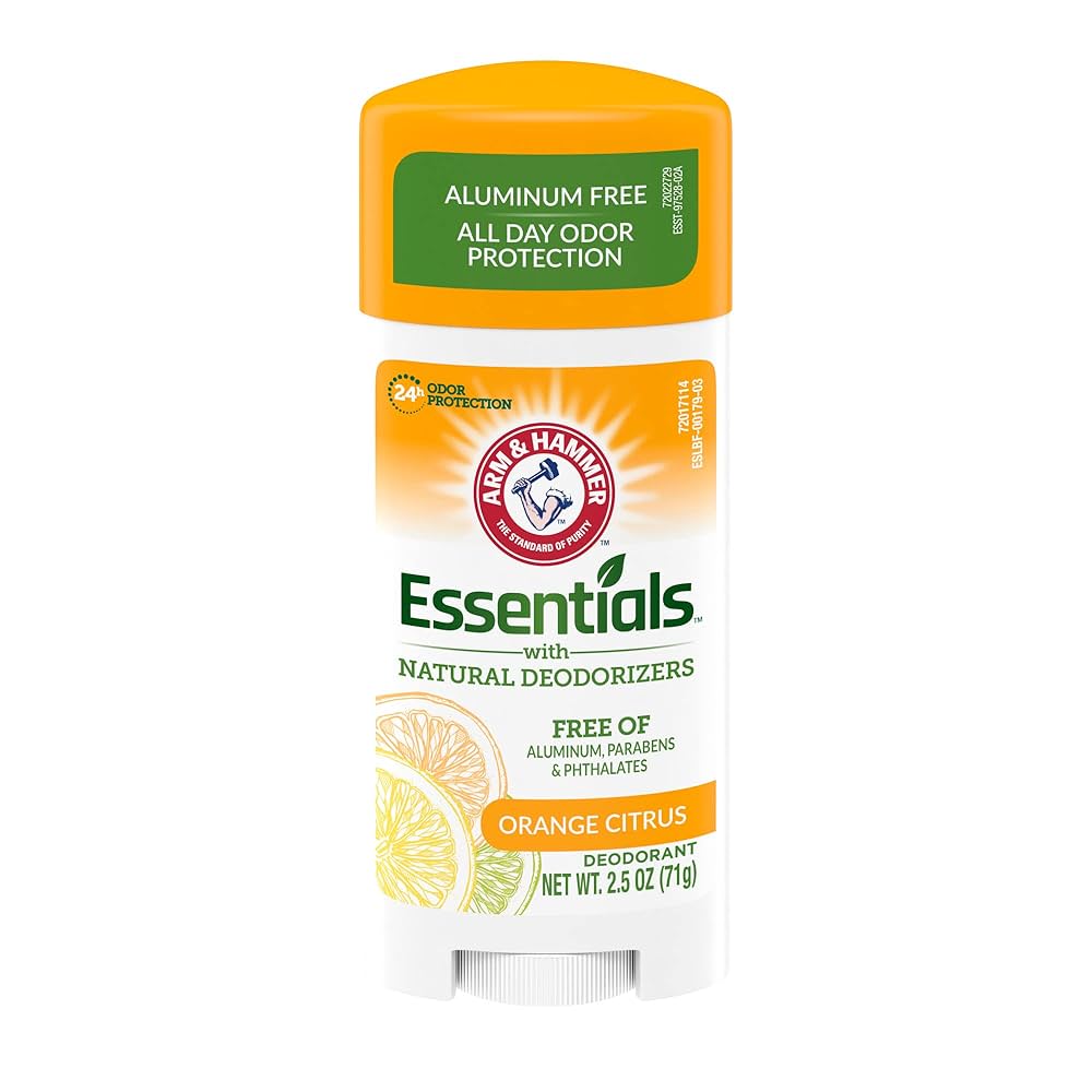 ARM&HAMMER ESSENTIALS DEODORANT NATURAL SANS PARABEN ORANGE CITRUS 71G