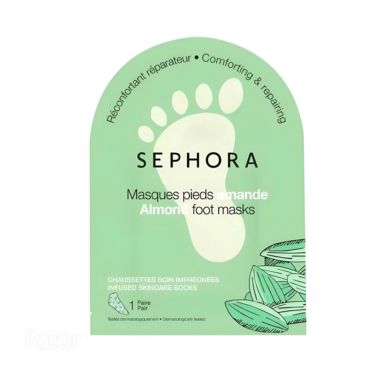 SEPHORA MASQUE PIEDS - CHAUSSETTES SOIN IMPRÉGNÉES AMANDE