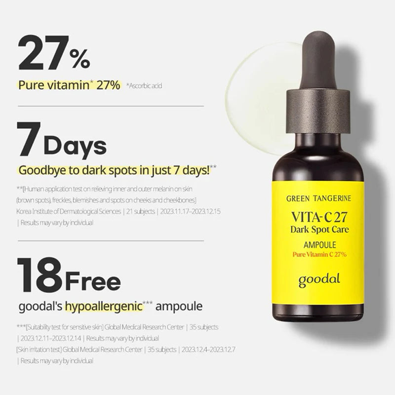 GOODAL GREEN TANGERINE VITA C 27% DARK SPOT CARE AMPOULE 16G