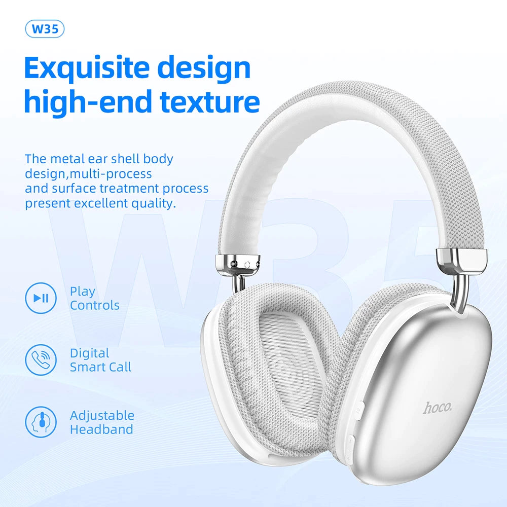 HOCO CASQUE SANS FIL W35 BLUTOOTH SILVER