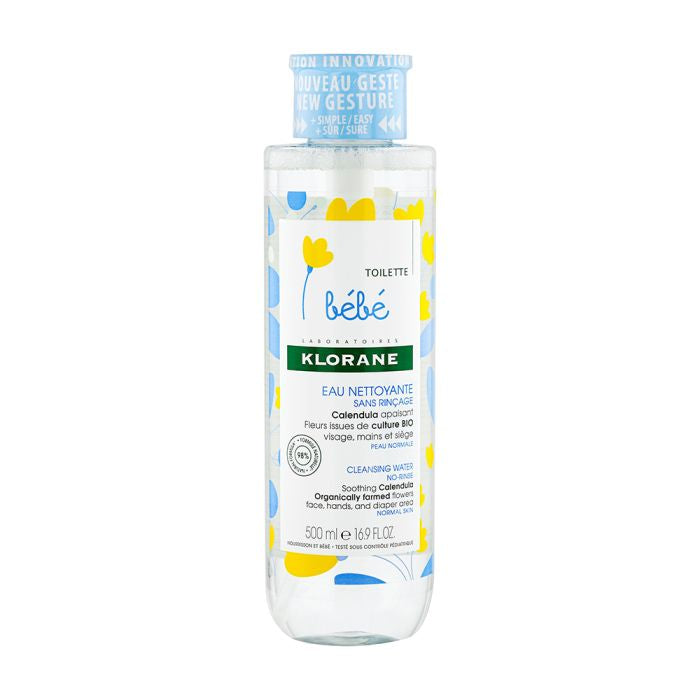 KLORANE EAU NETTOYANTE SANS RINÇAGE 500ML BÉBÉ