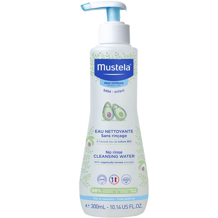 MUSTELA EAU NETTOYANTE SANS RINÇAGE VISAGE ET SIÈGE 300ML