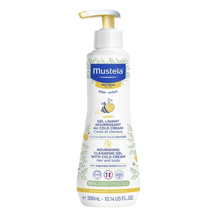 MUSTELA GEL LAVANT AU COLD CREAM PEAUX SÈCHES 300 ML
