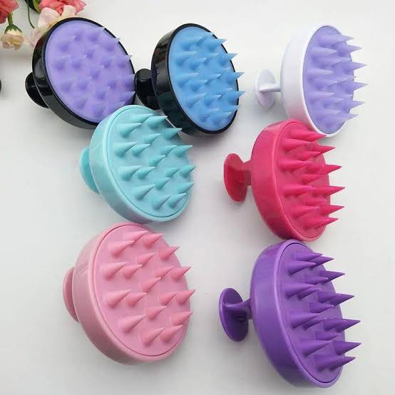 BROSSE DE MASSAGE EN SILICONE POUR CHEVEUX