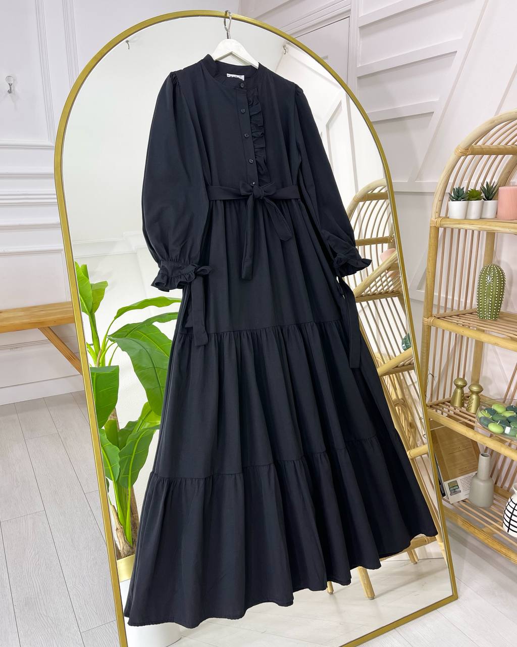 ROBE EVASEE ETE COULEUR NOIRE - Premium ROBE from DION - Just DA 5200! Shop now at DION