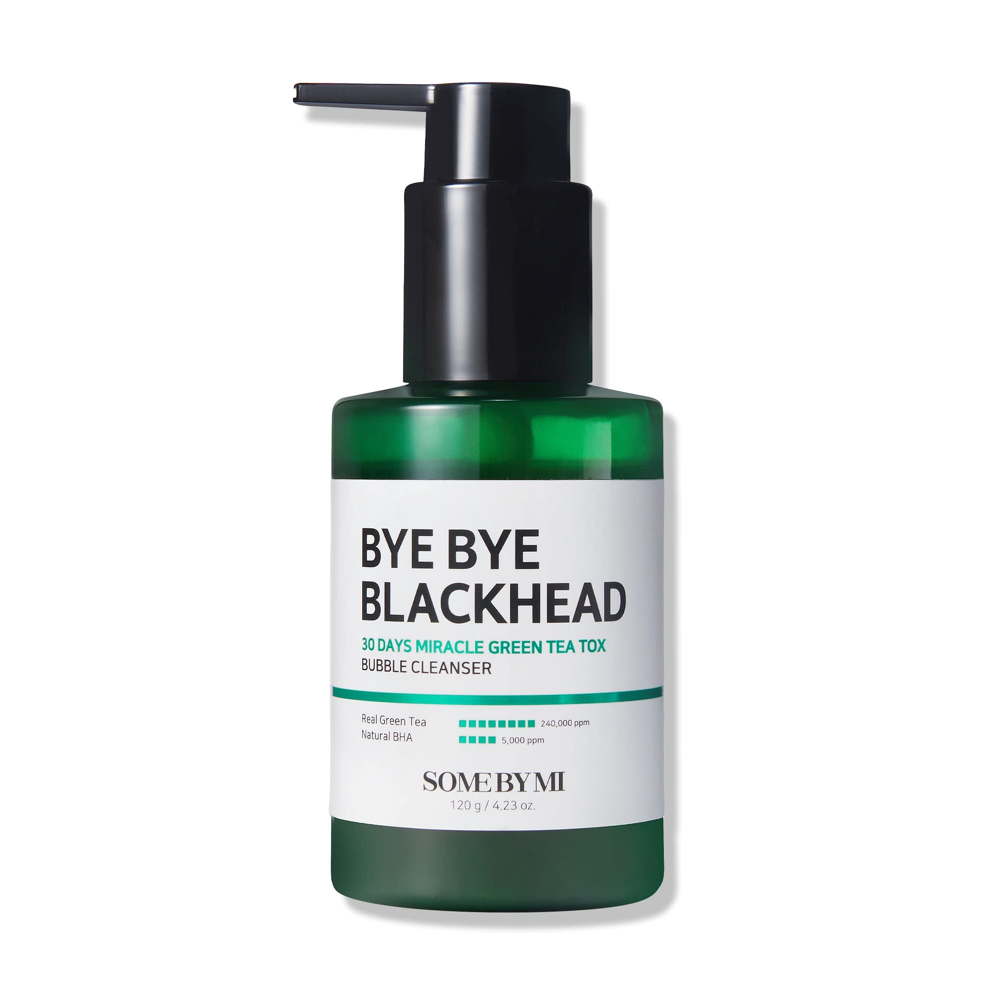 SOME BY MI- BYE BYE BLACKHEAD 30 DAYS MIRACLE GREEN TEA TOX BUBBLE CLEANSER 120ML
