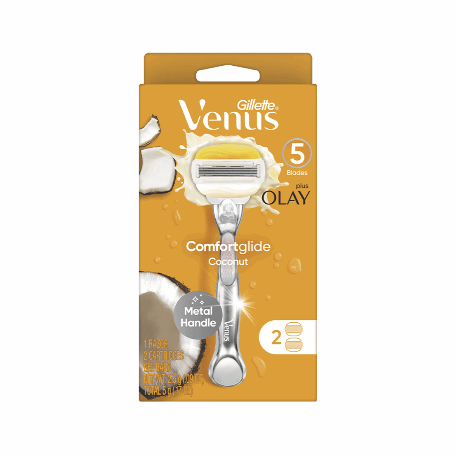 GILLETTE VENUS COMFORTGLIDE 5 LAMES PLUS OLAY RAZOR + DEUX LAMES DE RECHANGES