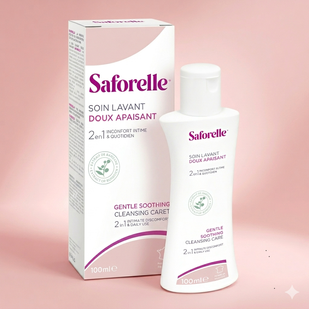 SAFORELLE SOIN LAVANT DOUX APAISANT 2 EN 1 INCONFORT INTIME & QUOTIDIEN 100ML