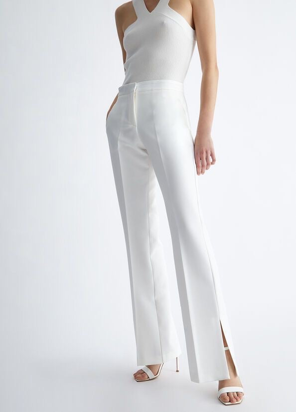 PANTALON CLASSIQUE AVEC CEINTURE BLANC - Premium from DION - Just DA 4200! Shop now at DION