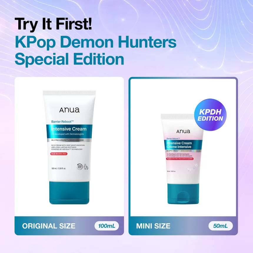 ANUA × KPOP DEMON HUNTERS BARRIER REBOOT INTENSIVE CREAM FOR DRY AND SENSITIVE SKIN 50ML