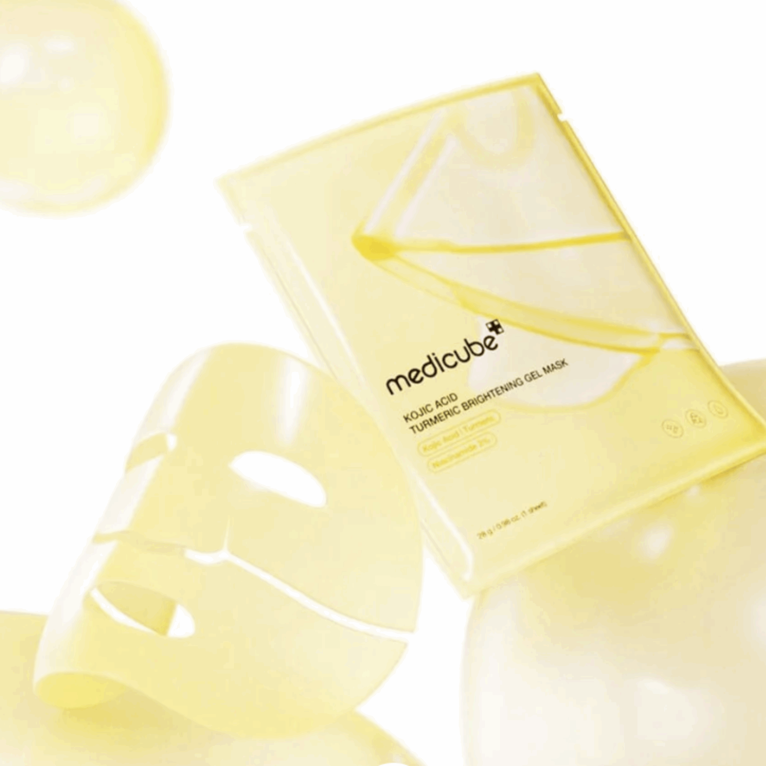 MEDICUBE KOJIC ACID TURMERIC BRIGHTENING GEL MASK 28G