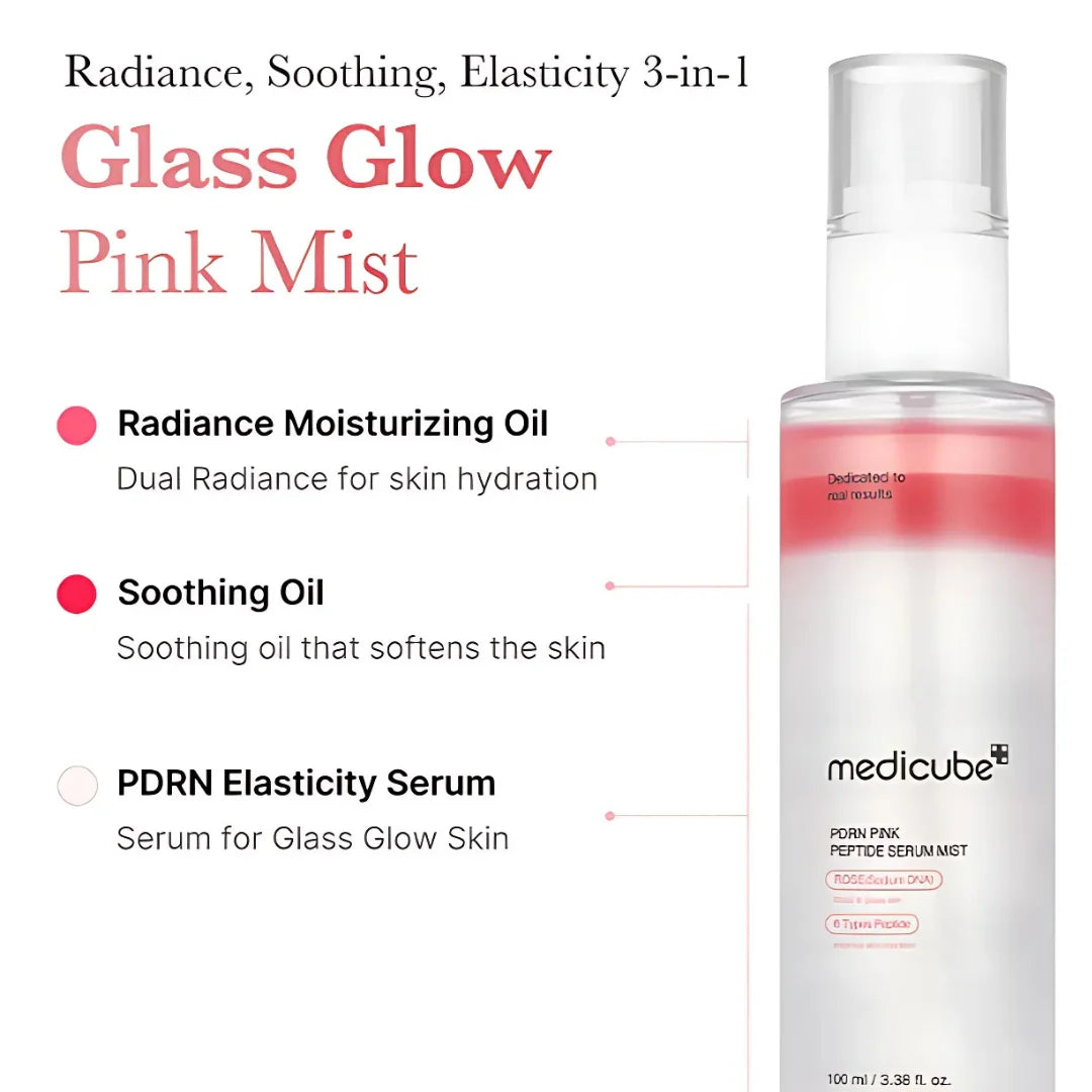 MEDICUBE PDRN PINK GLUTATHIONE SERUM MIST 100ML