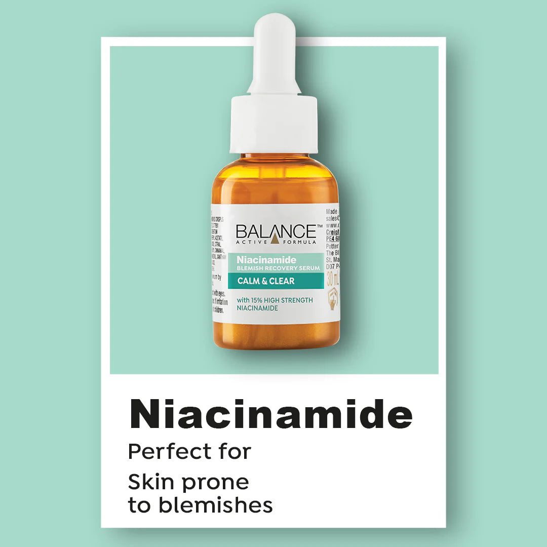 BALANCE ACTIVE FORMULA NIACINAMIDE BLEMISH RECOVERY SERUM 30ML