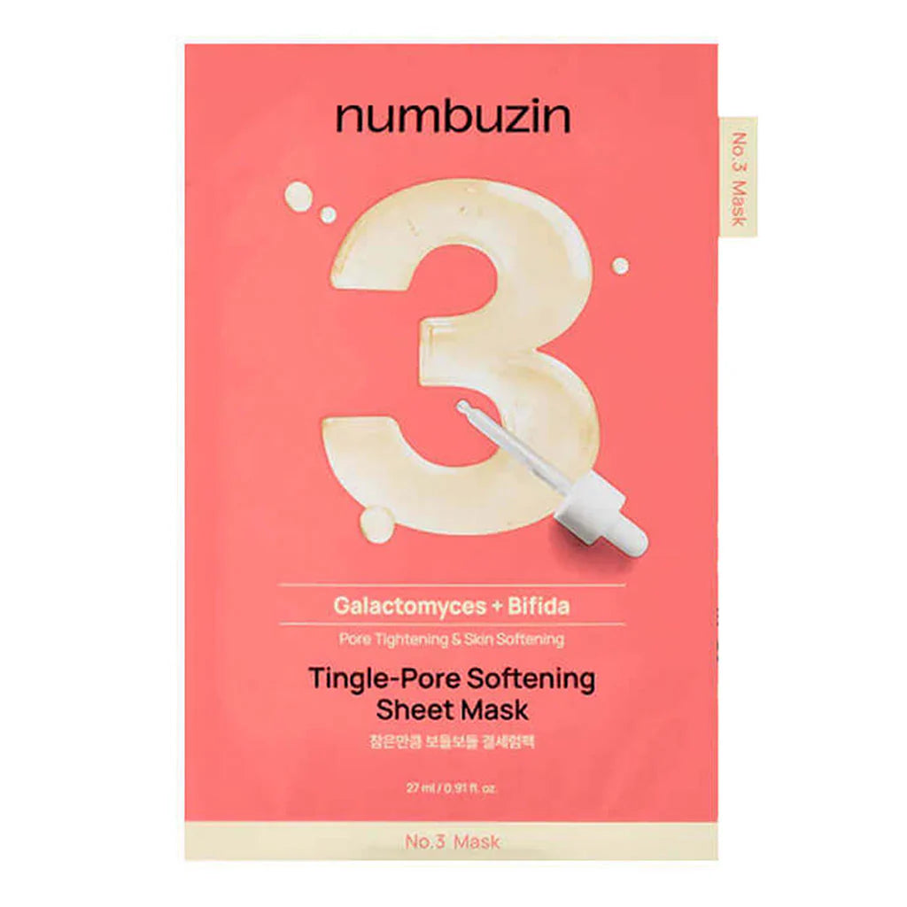 NUMBUZIN NO 3 TINGLE-PORE SOFTENING SHEET MASK 27ML