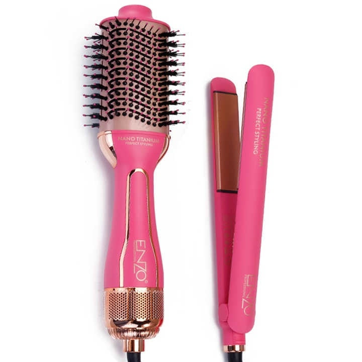 PACK 2 PIECES BROSSE SOUFLANTE + LISSEUR ENZO 510