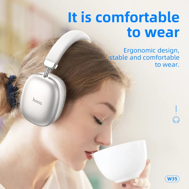 HOCO CASQUE SANS FIL W35 BLUTOOTH SILVER