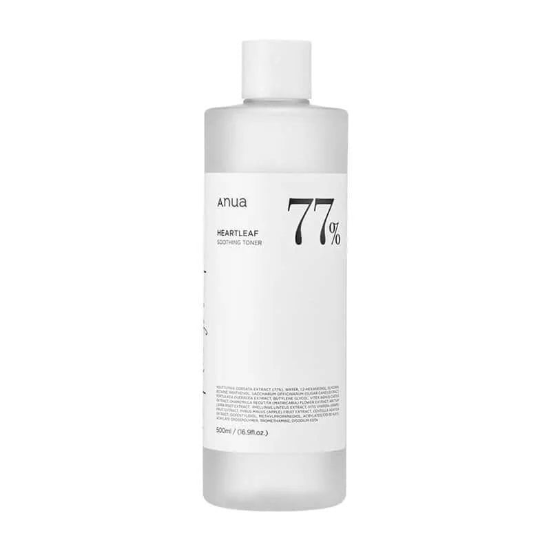 ANUA HEARTLEAF 77% SOOTHING TONER 500 ML (GRAND FORMAT)