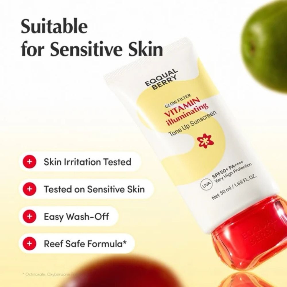 EQQUALBERRY VITAMIN ILLUMINATING TON E UP SUNSCREEN 50ML