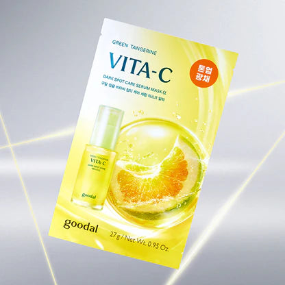 GOODAL GREEN TANGERINE VITA-C DARK SPOT CARE SERUM MASK 27G