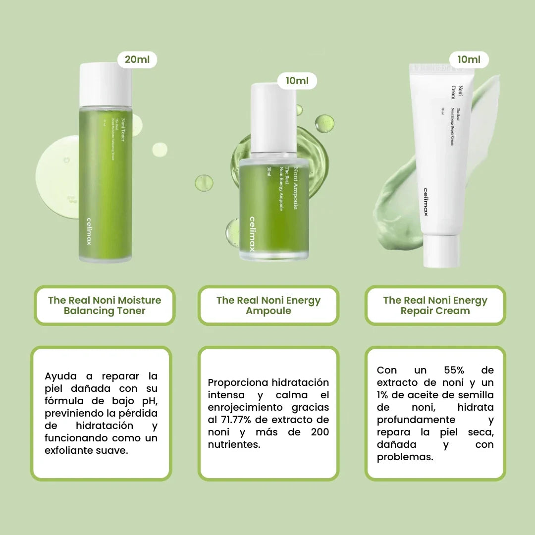 CELIMAX - NONI STARTER KIT CALMING + RADIANCE 3 PCS KIT