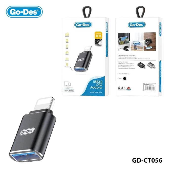 GO-DES OTG CONNECTEUR IPHONE IPAD ( USB ) - Premium from DION - Just DA 2900! Shop now at DION