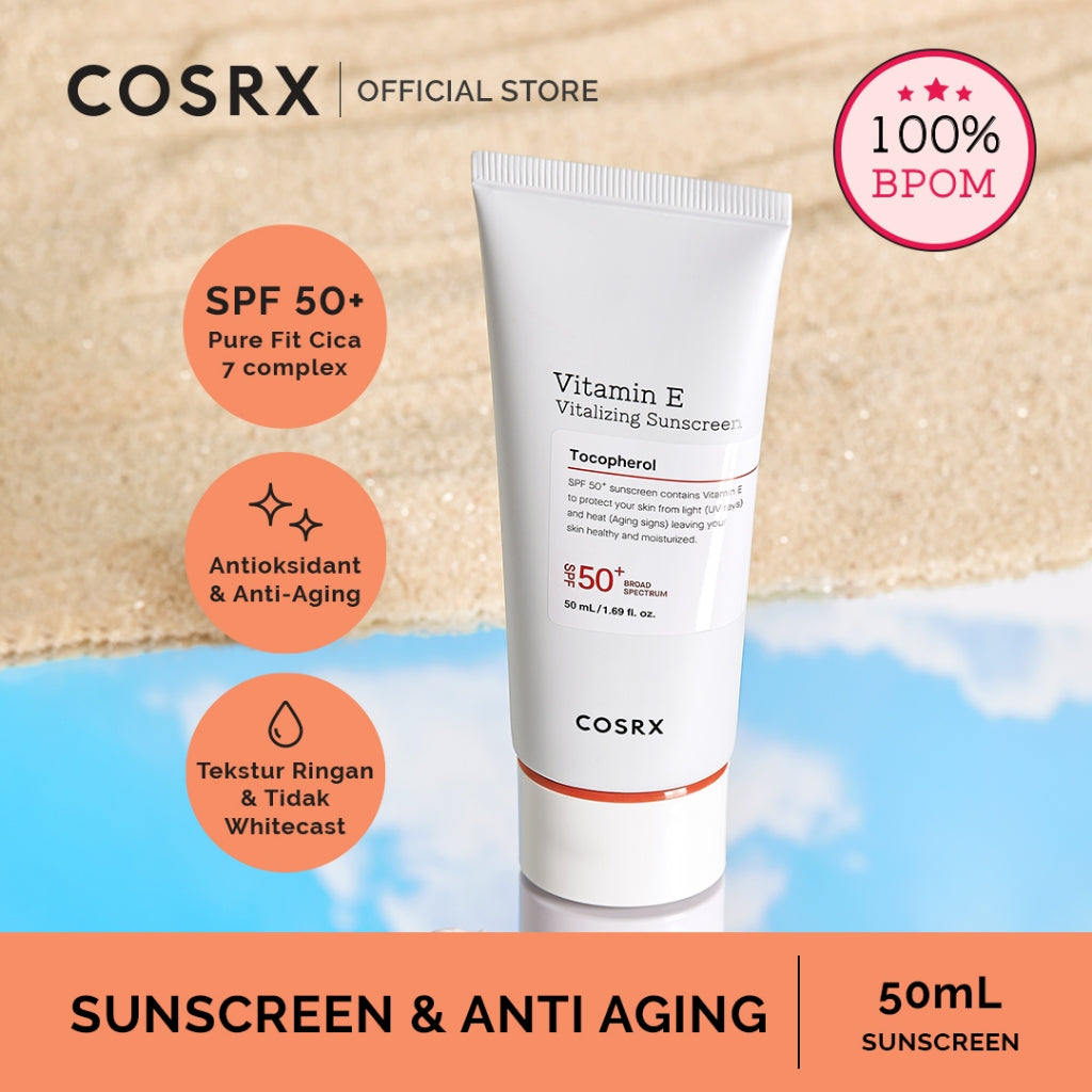 COSRX ÉCRAN SOLAIRE VITAMINE E (ANTI-ÂGE) SPF 50+